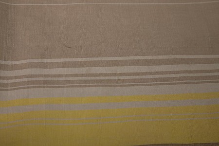 Curtain Striped Yellow and Brown widths and Heights will vary.